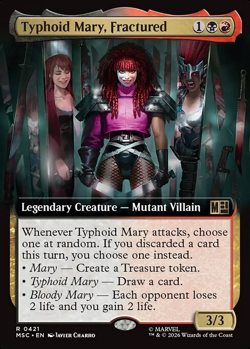 Typhoid Mary, Fractured - Marvel Super Heroes Commander - Extended Art