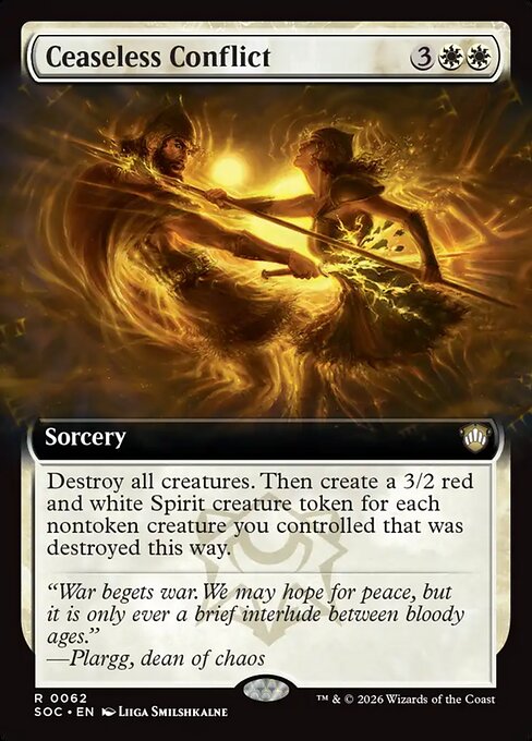 Ceaseless Conflict - Secrets of Strixhaven Commander - Extended Art
