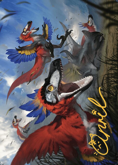 Wrathful Raptors - The Lost Caverns of Ixalan Art Series