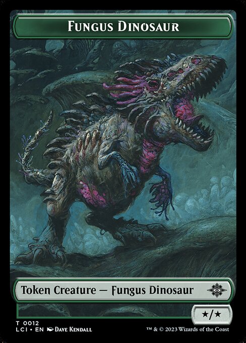 Fungus Dinosaur - The Lost Caverns of Ixalan Tokens