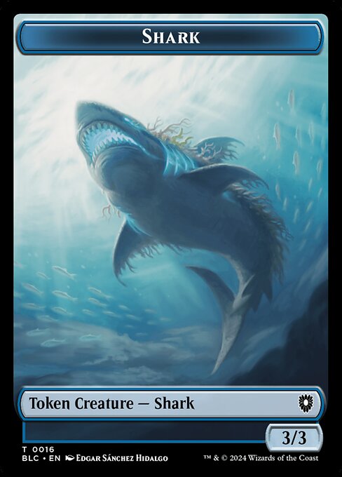 Shark - Bloomburrow Commander Tokens