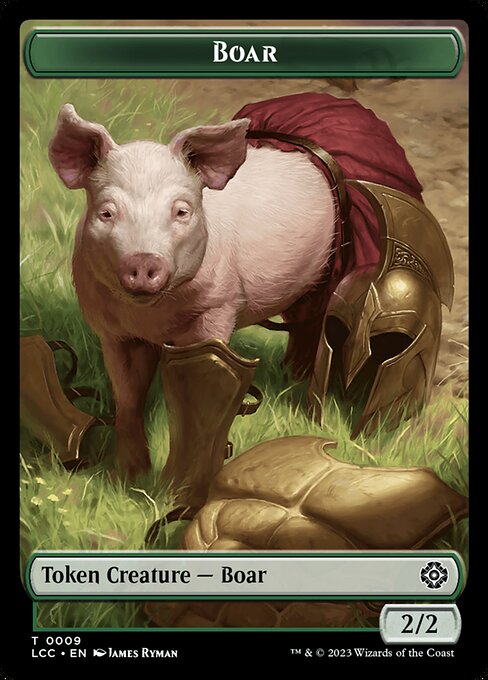 Boar - The Lost Caverns of Ixalan Commander Tokens