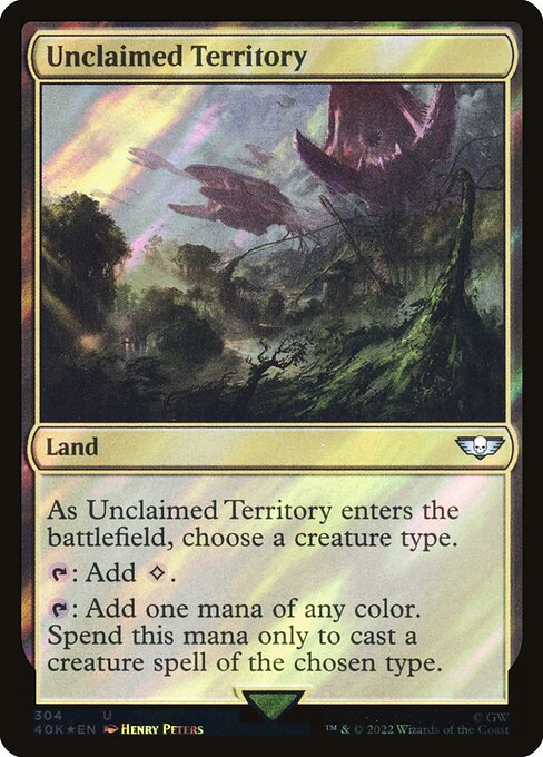 Unclaimed Territory - Warhammer 40,000 Commander - Surge Foil