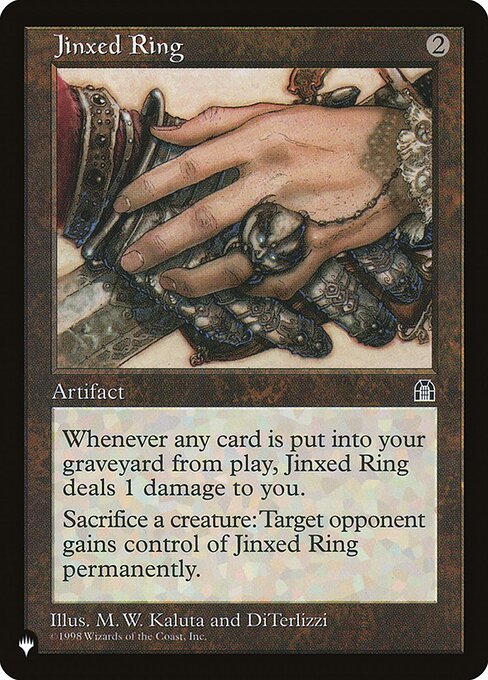 Jinxed Ring - The List