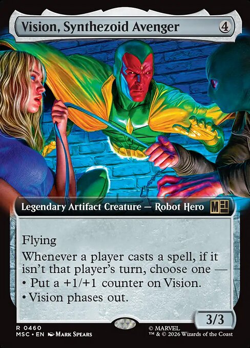 Vision, Synthezoid Avenger - Marvel Super Heroes Commander - Extended Art