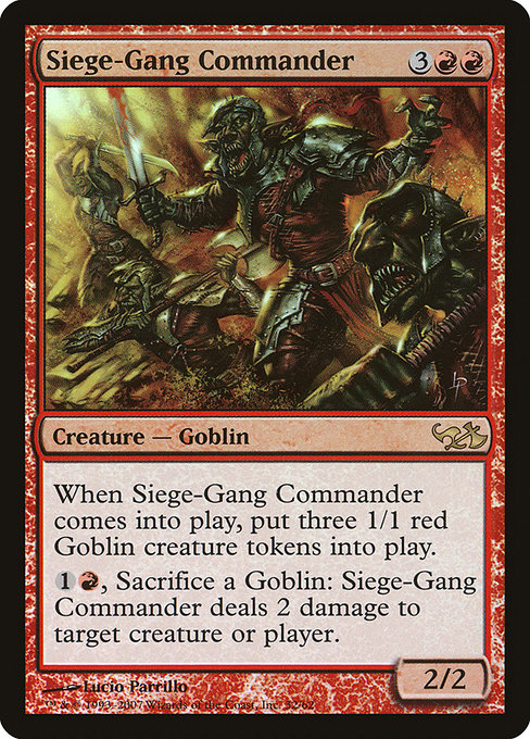 Siege-Gang Commander - Duel Decks: Elves vs. Goblins - Promo Foil