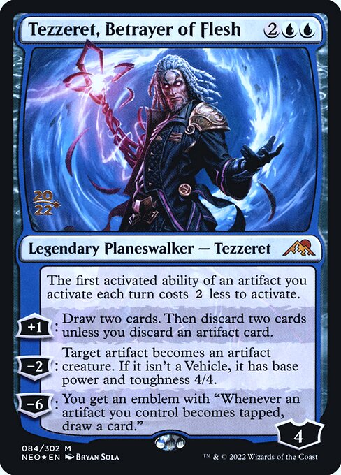 Tezzeret, Betrayer of Flesh - Kamigawa: Neon Dynasty Promos