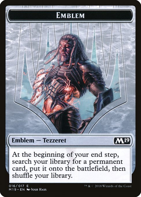 Tezzeret, Artifice Master Emblem - Core Set 2019 Tokens