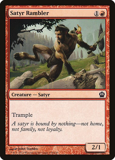 Satyr Rambler - Theros