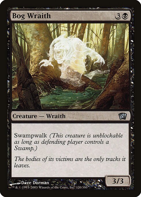 Bog Wraith - Eighth Edition - Promo Foil