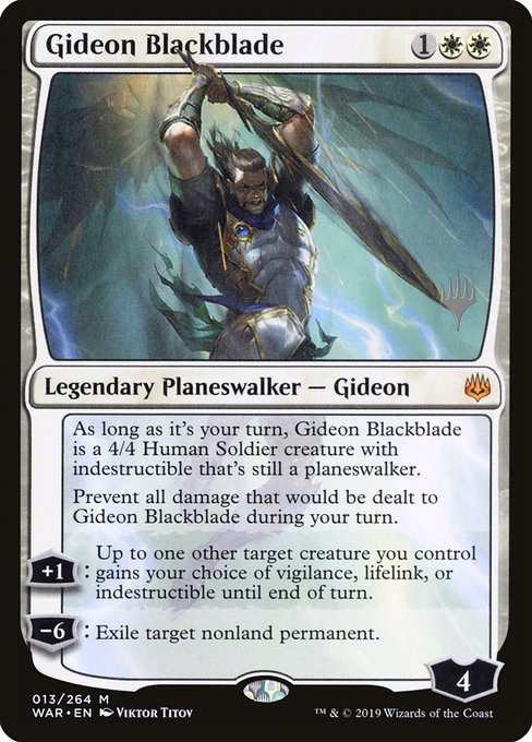 Gideon Blackblade - War of the Spark Promos