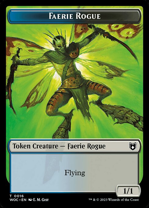 Faerie Rogue - Wilds of Eldraine Commander Tokens