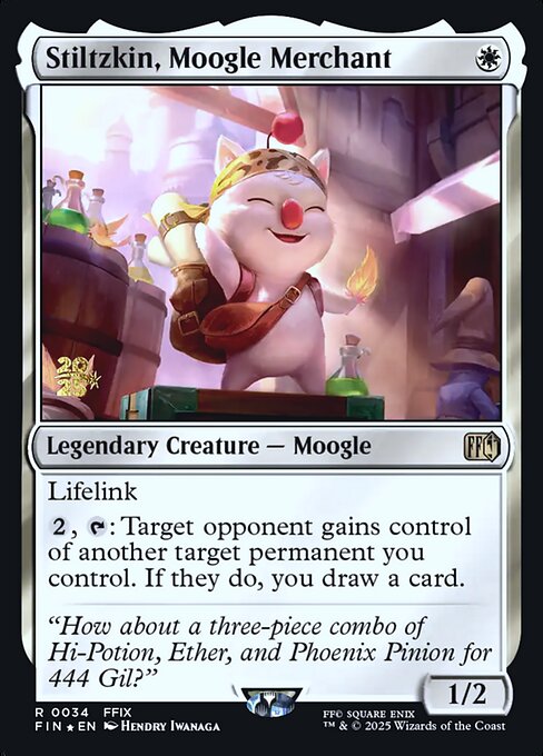 Stiltzkin, Moogle Merchant - Final Fantasy Promos