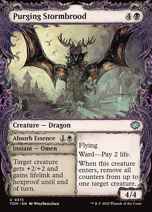 Purging Stormbrood // Absorb Essence - Tarkir: Dragonstorm - Showcase