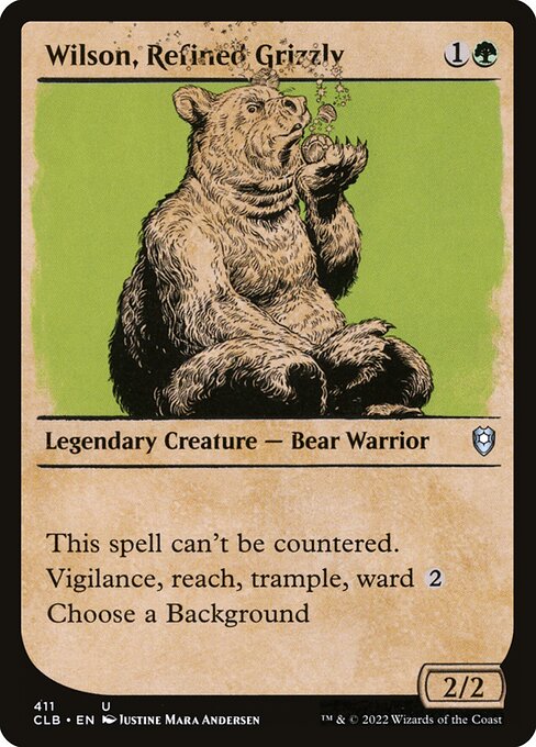 Wilson, Refined Grizzly - Commander Legends: Battle for Baldur's Gate