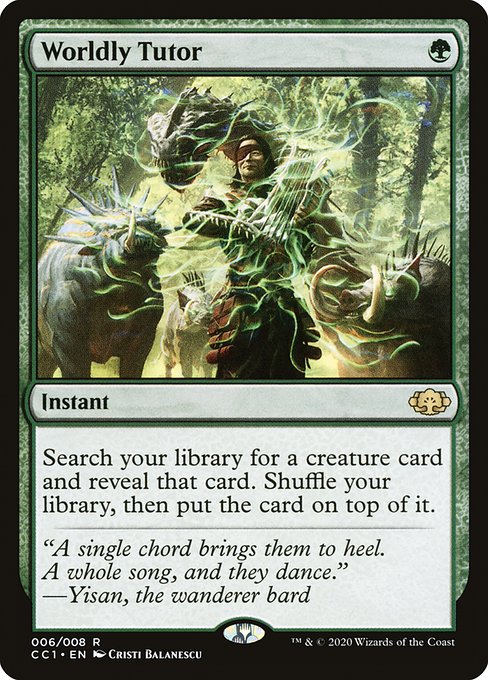 Worldly Tutor - Commander Collection: Green