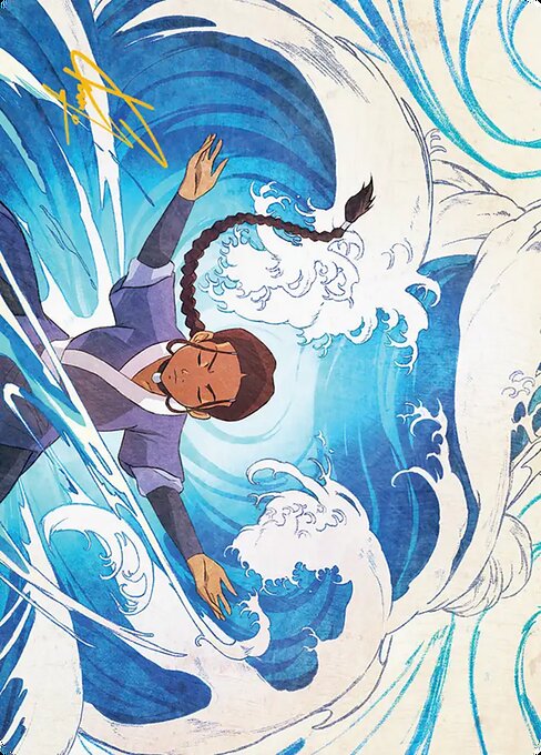 Katara, Water Tribe's Hope - Avatar: the Last Airbender Art Cards - Borderless