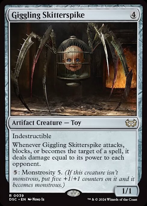 Giggling Skitterspike - Duskmourn: House of Horror Commander