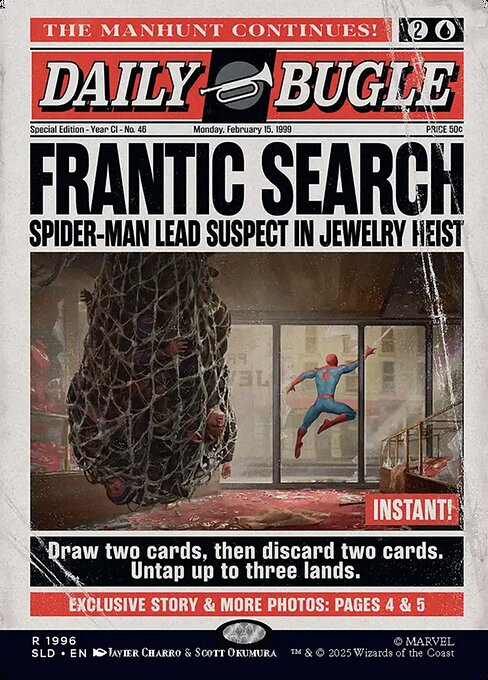Frantic Search - Secret Lair Drop - Borderless