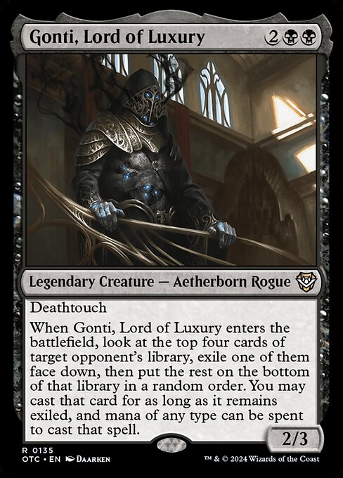 Gonti, Lord of Luxury - Outlaws of Thunder Junction Commander