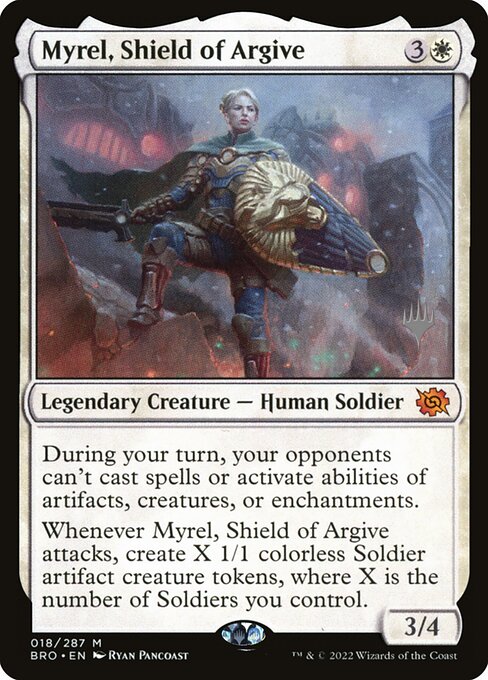 Myrel, Shield of Argive - The Brothers' War Promos