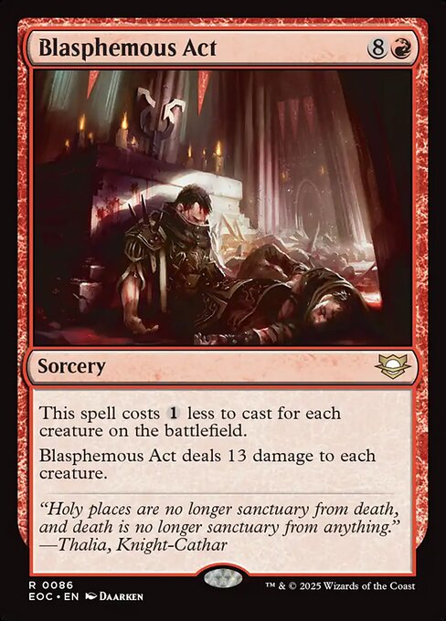 Blasphemous Act - Edge of Eternities Commander