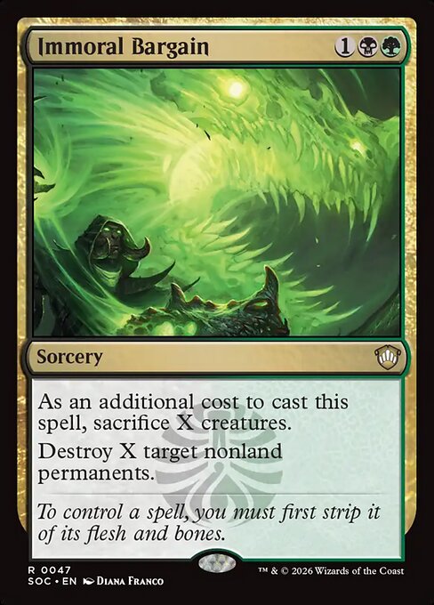 Immoral Bargain - Secrets of Strixhaven Commander