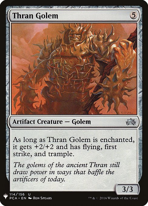 Thran Golem - The List