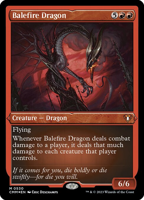 Balefire Dragon - Commander Masters - Etched Foil