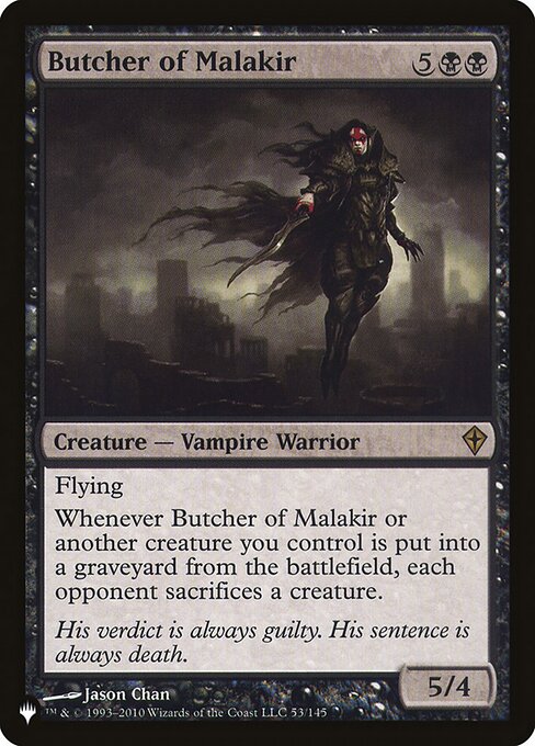 Butcher of Malakir - The List