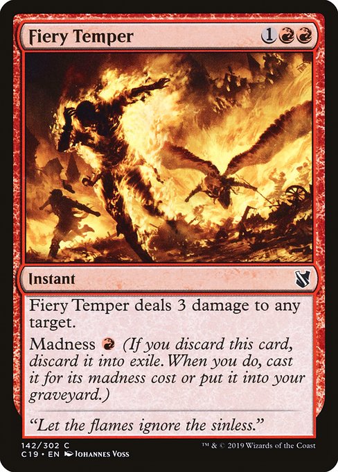 Fiery Temper - Commander 2019