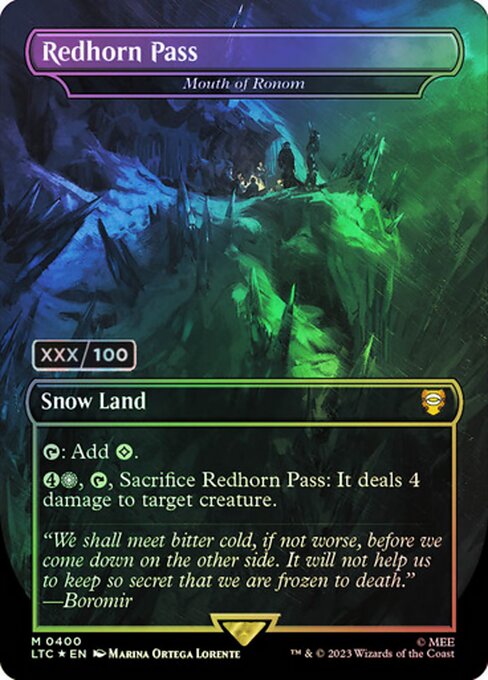 Redhorn Pass (Mouth of Ronom) - Tales of Middle-earth Commander - Double Rainbow, Borderless