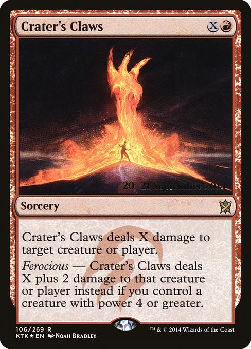 Crater's Claws - Khans of Tarkir Promos - Promo Foil