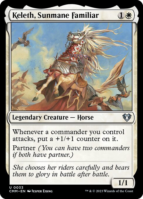 Keleth, Sunmane Familiar - Commander Masters