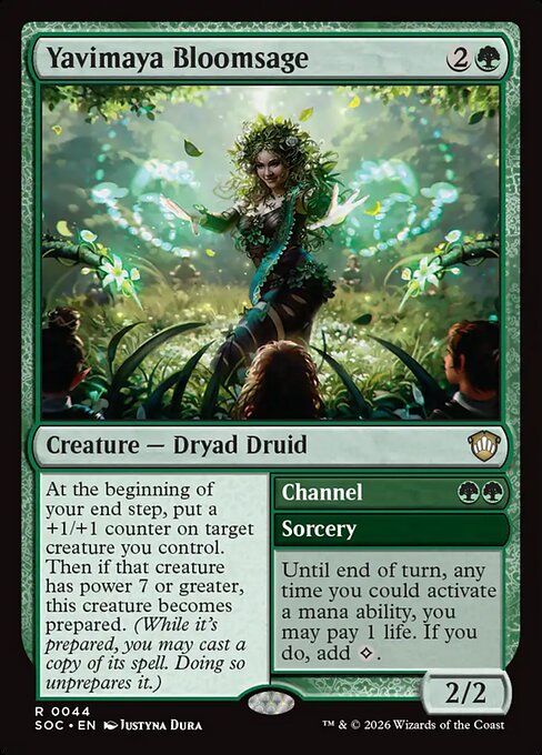 Yavimaya Bloomsage // Channel - Secrets of Strixhaven Commander