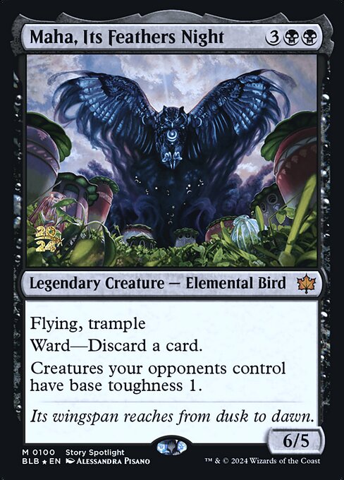 Maha, Its Feathers Night - Bloomburrow Promos - Promo Foil