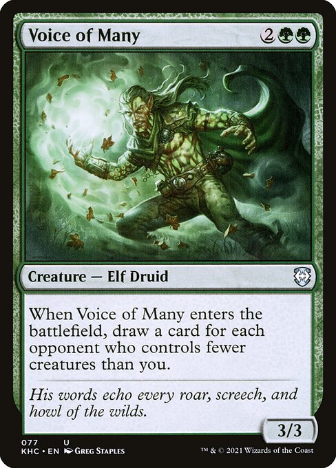 Voice of Many - Kaldheim Commander