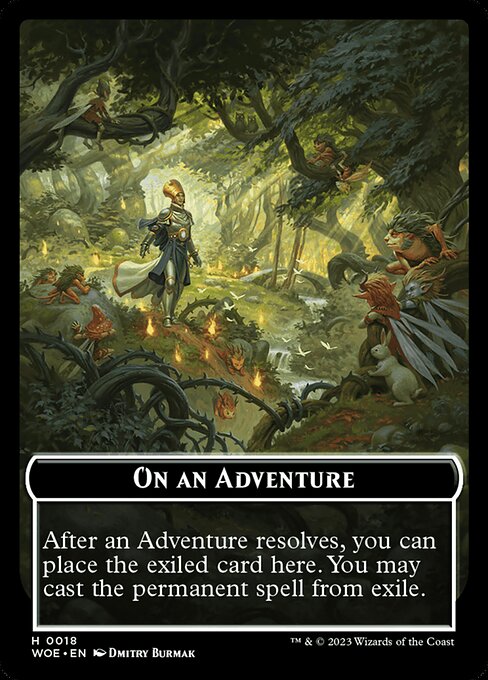 On an Adventure - Wilds of Eldraine Tokens