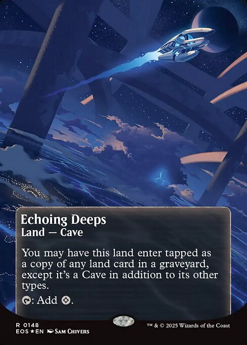 Echoing Deeps - Edge of Eternities: Stellar Sights - Galaxy Foil, Borderless