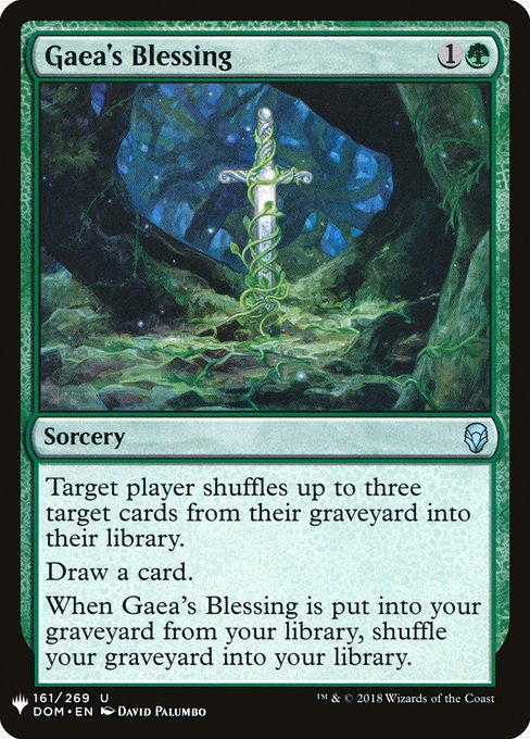 Gaea's Blessing - The List