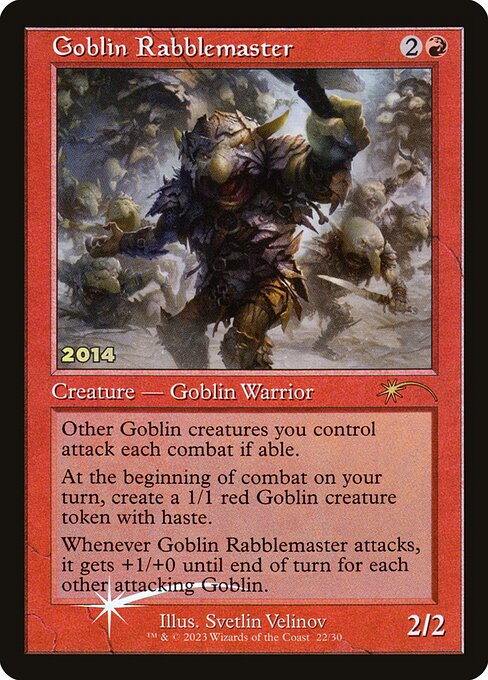 Goblin Rabblemaster - 30th Anniversary Play Promos - Promo Foil