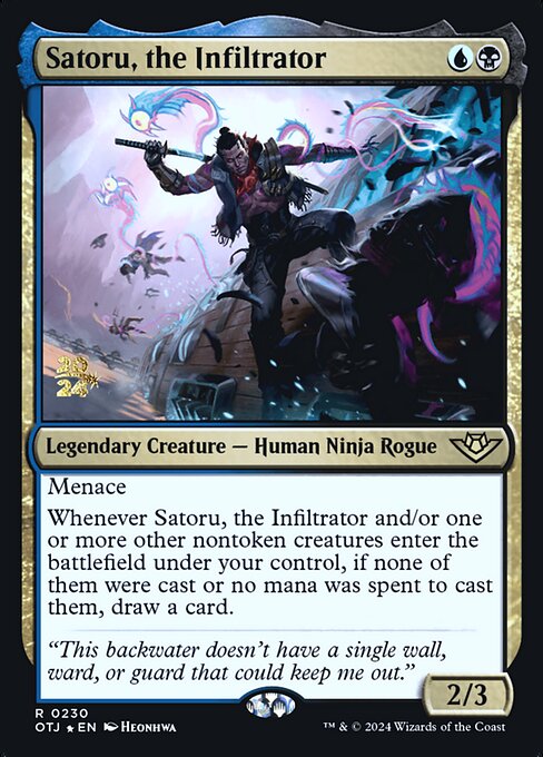 Satoru, the Infiltrator - Outlaws of Thunder Junction Promos - Promo Foil