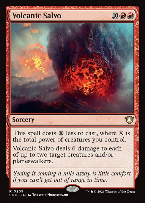 Volcanic Salvo - Secrets of Strixhaven Commander