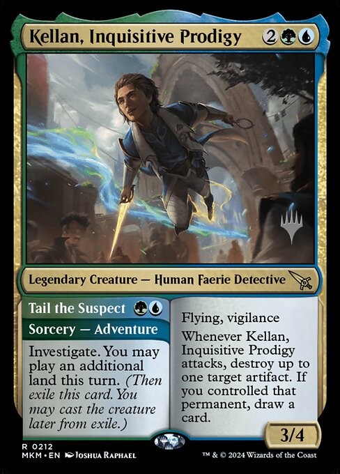 Kellan, Inquisitive Prodigy // Tail the Suspect - Murders at Karlov Manor Promos