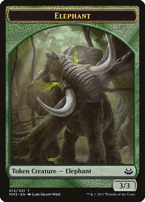 Elephant - Modern Masters 2017 Tokens