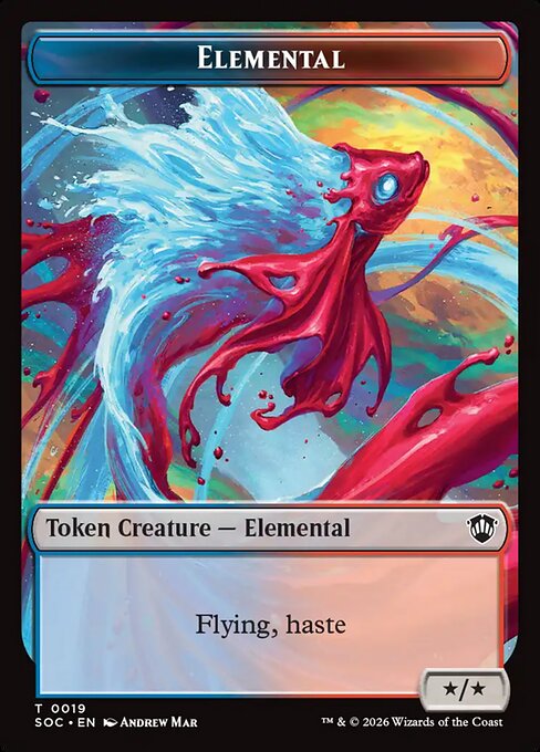 Elemental - Secrets of Strixhaven Commander Tokens