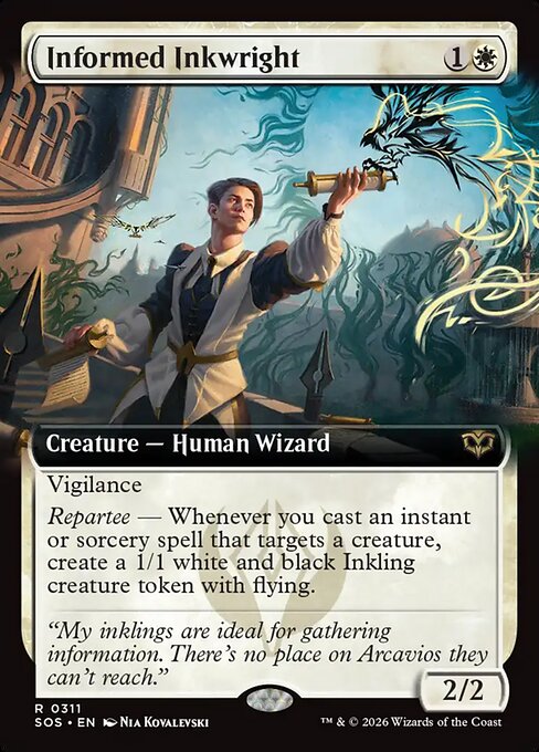 Informed Inkwright - Secrets of Strixhaven - Extended Art