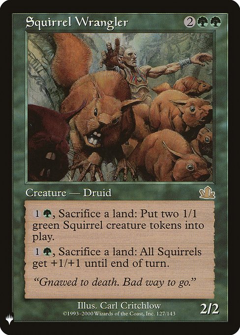 Squirrel Wrangler - The List