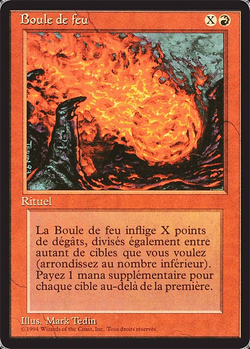 Boule de feu (Fireball) - Foreign Black Border