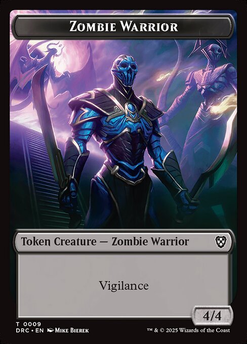 Zombie Warrior - Aetherdrift Commander Tokens